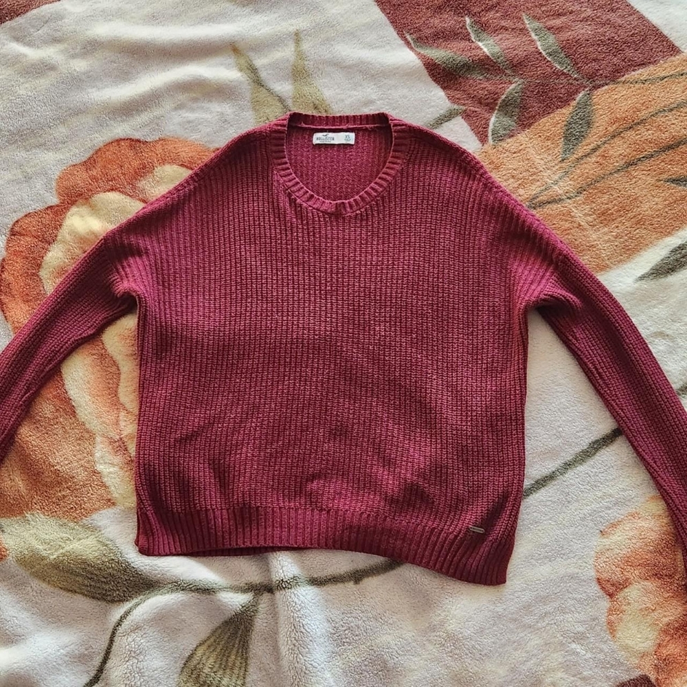 dark red burgundy sweater